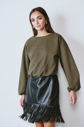 Aura Campeleone Sweater Oliva Verde