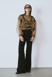 Aura Organza Sweater Bronze