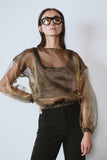 Aura Organza Sweater Bronze