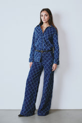 Flow Diamond Shirt Jacket Denim