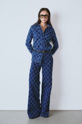 Flow Diamond Wide Leg Jean