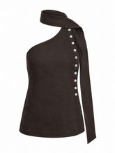 Amber Linen Wrap Top