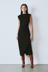 River Midi Dress Negro