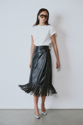 Sand Wrap Skirt Negro