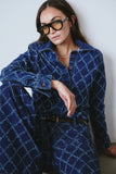 Flow Diamond Shirt Jacket Denim