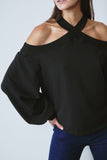 Frost Cross Top Negro