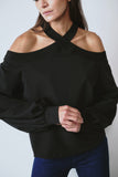 Frost Cross Top Negro