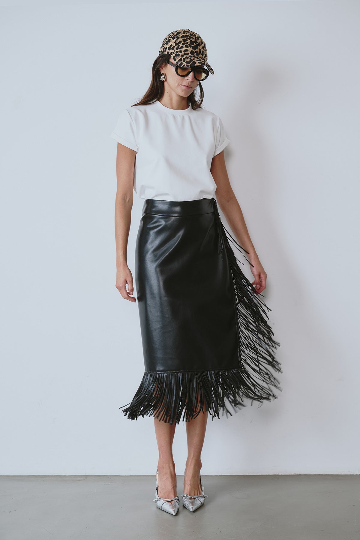 Sand Wrap Skirt Negro